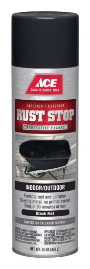 (image for) Rust Stop Flat White Spray Paint 15 oz.