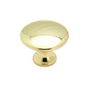 (image for) Round Cabinet Knob 1-3/16 in. Dia. 15/16 in. Pol