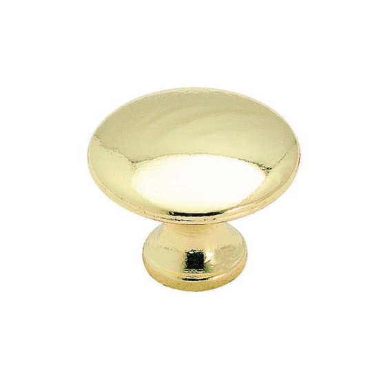 (image for) Round Cabinet Knob 1-3/16 in. Dia. 15/16 in. Pol