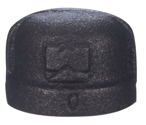 (image for) 1 in. FPT Black Malleable Iron Cap