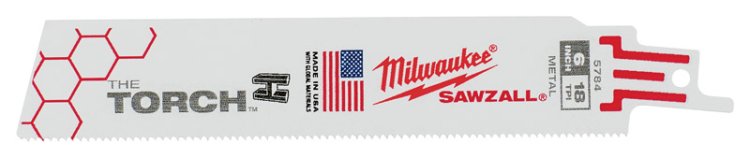 (image for) The Torch 6 in. Bi-Metal Reciprocating Saw Blade 18 TP