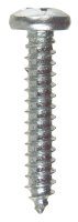 (image for) No. 12 x 1-1/4 in. L Phillips Pan Head Zinc-Plated Steel