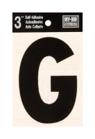 (image for) 3 in. Black Vinyl Self-Adhesive Letter G 1 pc.