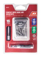 (image for) Phillips/Square #2 x 3 in. L Drive Guide Bit Set Multi-Mater