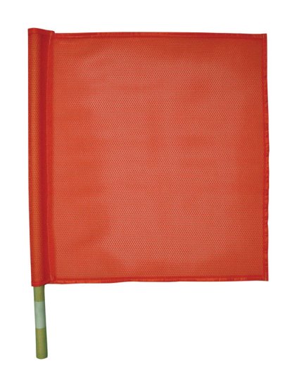 (image for) 27 in. Red Safety Flags Polyvinyl 1 pk