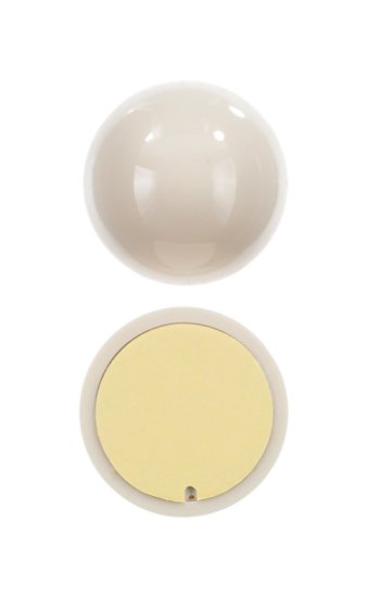 (image for) 6.518 in. H x 2-3/8 in. W Plastic Almond Wall Door Stop Moun