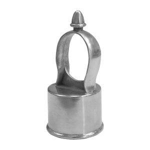 (image for) 1.625 in. L Aluminum Chain Link Eye Top Cap 1 pk