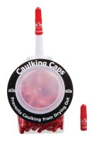 (image for) Red Industrial Vinyl Reusable Caulking Caps 1 pk