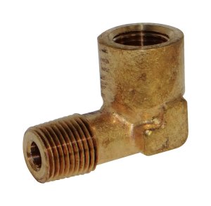 (image for) 1/2 in. FPT x 1/2 in. Dia. MPT Brass 90 Degree Street Elbow