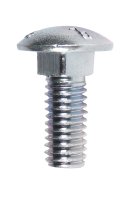 (image for) 3/8 in. Dia. x 1 in. L Zinc-Plated Steel Carriage Bolt 1