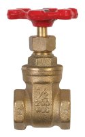 (image for) 1/2 in. Brass Gate Valve Lead-Free FIP