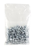 (image for) No. 6 x 1/2 in. L Slotted Hex Head Zinc-Plated Steel She