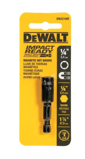 (image for) Impact Ready 1/4 in. x 1-7/8 in. L Black Oxide Nut Driver