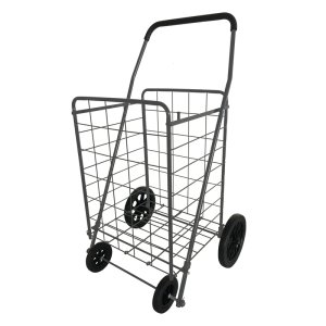 (image for) 40.6 in. H X 21.7 in. W X 24.4 in. L Gray Collapsible Shopping C