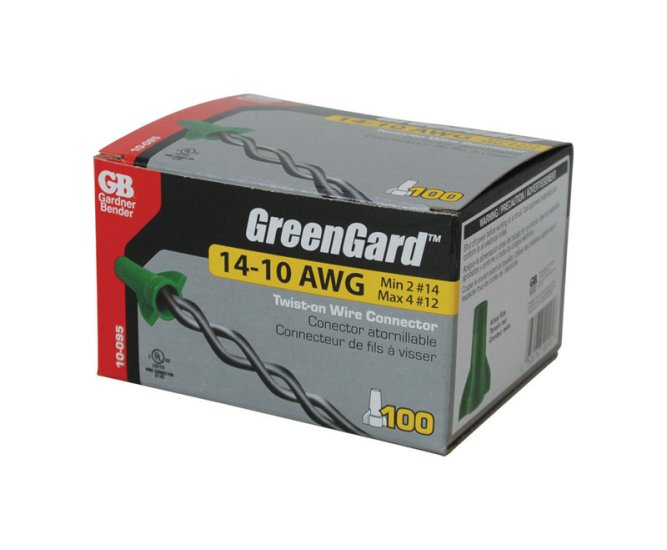 (image for) GreenGard 14-10 Ga. Copper Wire Wire Connector Gr
