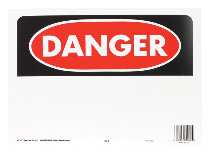 (image for) OSHA English White Informational Sign 10 in. H x 14 in. W