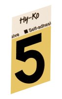 (image for) 1-1/2 in. Black Aluminum Self-Adhesive Number 5 1 pc.