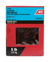 (image for) 1-3/4 in. Roofing Electro-Galvanized Steel Nail Large 5 lb.