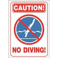 (image for) 20 in. x 14 in. Pool Signs Pool Accessories and Hardware Caution
