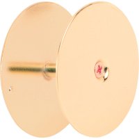 (image for) Brass Plated Steel Hole Cover Plate 1 pk