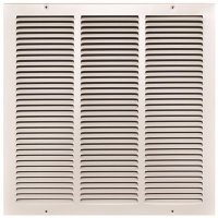 (image for) 18 in. x 18 in. White Stamped Return Air Grille