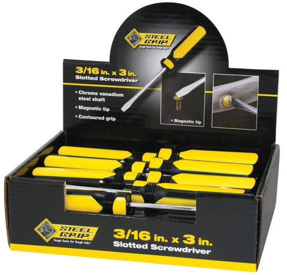 (image for) 3/16 in. x 3 in. L Slotted Screwdriver 1 pc.