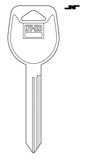 (image for) Traditional Key Automotive Key Blank MIT6 Double sided For