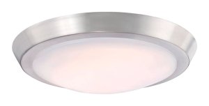 (image for) 11 in. Brushed Nickel LED Light Fixture