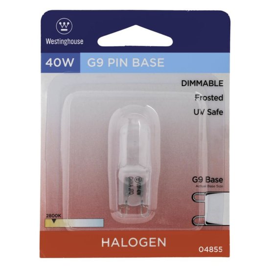 (image for) Westinghouse 40 W T4 Decorative Halogen Bulb 460 lm White 1 pk