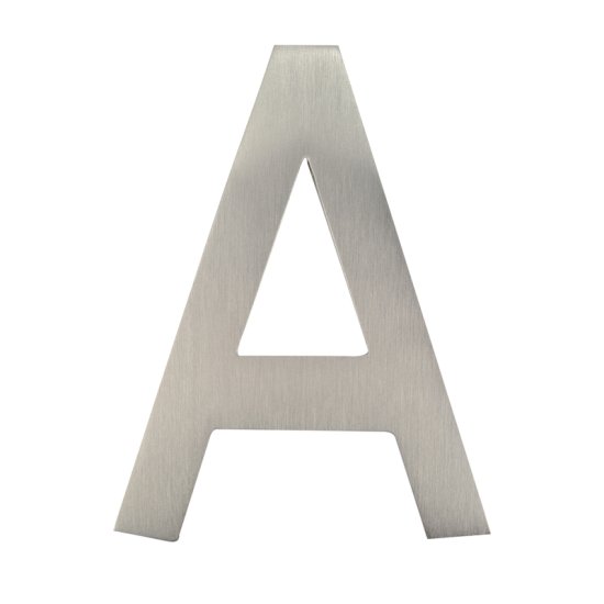 (image for) 4 in. Silver Brass Screw-On Letter A 1 pc.
