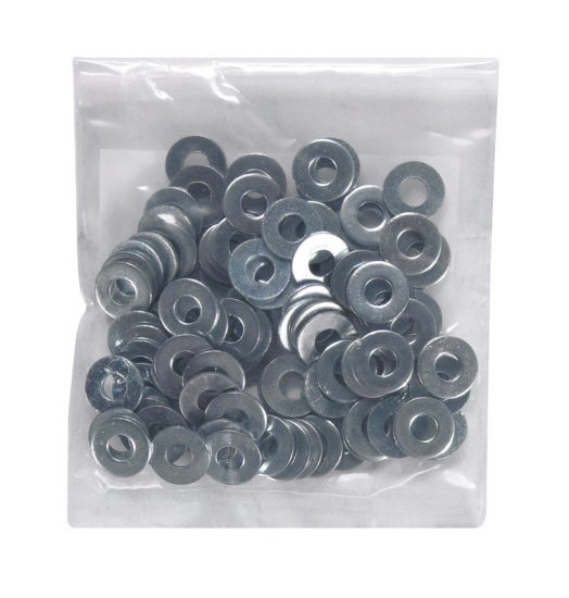 (image for) Zinc-Plated Steel .164 in. SAE Flat Washer 100 pk