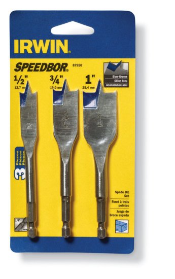 (image for) Steel Wood Spade Bit Set 3 pc.