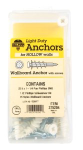 (image for) .164 in. Dia. x 1-1/4 in. L Nylon Pan Head Wallboard Anc