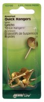 (image for) AnchorWire Brass-Plated Assorted Quick Hanger 10 lb. 6 p