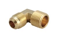 (image for) 5/8 in. Flare x 3/4 in. Dia. MPT Brass 90 Degree Elbow
