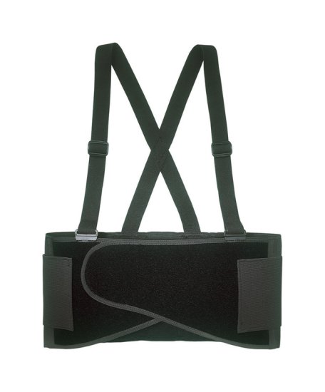 (image for) 32 in. to 38 in. Elastic Back Support Belt Black M 1 pc.