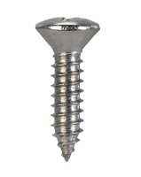(image for) No. 14 in. x 1 in. L Phillips Oval Head Stainless Steel