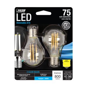 (image for) A15 E17 (Intermediate) Filament LED Bulb Daylight