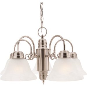 (image for) Millbridge 5-Light Satin Nickel Chandelier