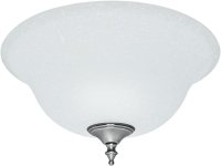 (image for) White Linen Bowl Glass For Fan