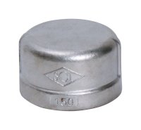 (image for) 1 in. FPT x 1 in. Dia. FPT Stainless Steel Cap