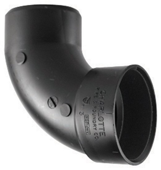 (image for) 2 in. Hub x 2 in. Dia. Spigot ABS 90 Degree Elbow