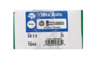 (image for) 5/8 in. Dia. x 8 in. L Zinc Plated Steel Hex Bolt 25 pk