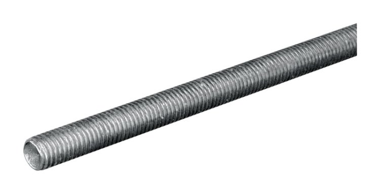 (image for) SteelWorks 1 Dia. x 36 L Zinc-Plated Steel Threaded Rod