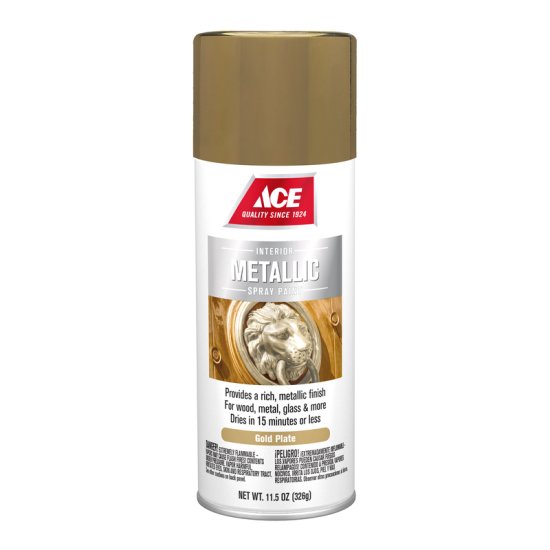 (image for) Brilliant Gold Plate Metallic Spray Paint 11.5 oz.