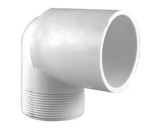 (image for) 1-1/4 in. SxMPT Elbow Street 90 PVC