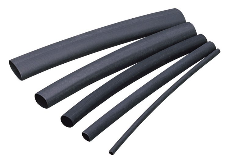 (image for) 1/8 in. Dia. Heat Shrink Tubing Black 8 pk