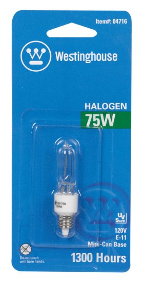 (image for) 75 watts T4 Speciality Halogen Bulb 1,450 lumens Wh