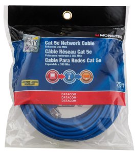 (image for) Monster Just Hook It Up 25 ft. L Category 5E Networking Cable