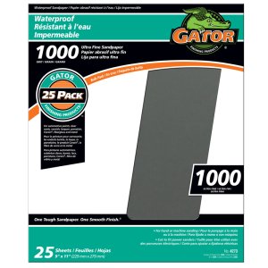 (image for) Gator 11 in. L X 9 in. W 1000 Grit Silicon Carbide Waterproof Sa